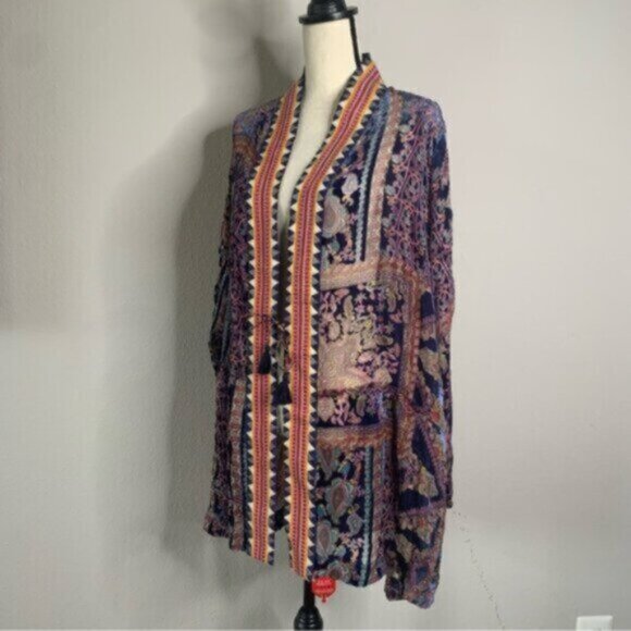 NWT Johnny Was Omo Burnout Kimono - Picture 7 of 14